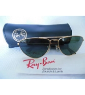 VINTAGE RAY BAN B&L SUNGLASSES GOLD WIRE FRAME AVIATOR